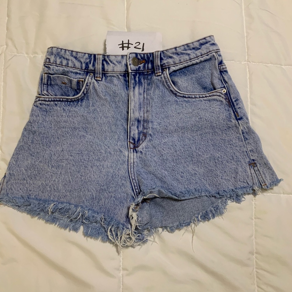Zara Light Blue Jean Shorts